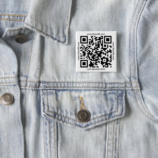 Leben auf Knopf 66 (QR Code) Button (Beispiel)