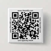 Leben auf Knopf 66 (QR Code) Button (Vorderseite)