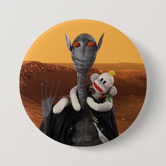 Leben auf Mars Button (Vorderseite)