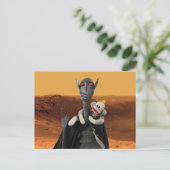 Leben auf Mars Postkarte (Stehend Vorderseite)