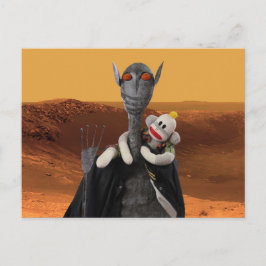 Leben auf Mars Postkarte