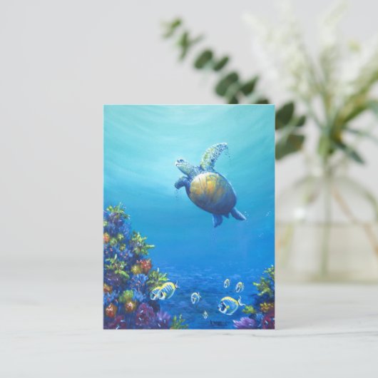 Leben auf See Postkarte (Stehend Vorderseite)