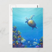 Leben auf See Postkarte (Vorne/Hinten)