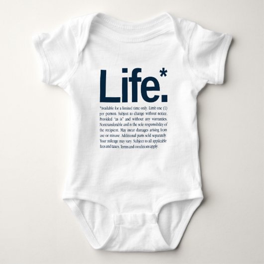 Leben* Baby Strampler (Vorderseite)