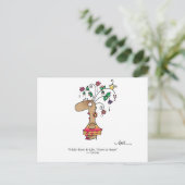 LEBEN BEGINNT LEBEN! Postkarte bis April McCallum (Stehend Vorderseite)