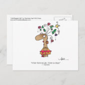 LEBEN BEGINNT LEBEN! Postkarte bis April McCallum (Vorne/Hinten)