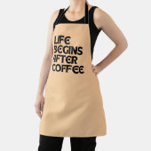 LEBEN BEGINNT NACH KAFFEE SCHÜRZE (InSitu)