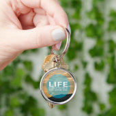 Leben beginnt schlüsselanhänger (Hand)