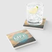 Leben beginnt steinuntersetzer (Seitenansicht)