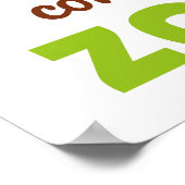 Leben beginnt!Vintag inspirierendes Poster (Ecke)