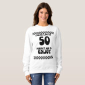 Leben bei 50 Geburtstag Sweatshirt (Vorne ganz)