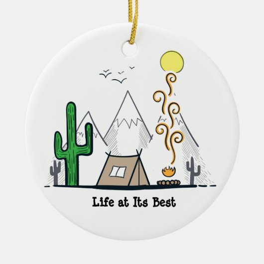 Leben bei bester Keramik Ornament (Vorne)