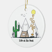 Leben bei bester Keramik Ornament (Links)