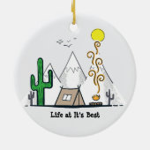Leben bei bester Keramik Ornament (Hinten)