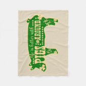 Leben besser mit Schwein-kundenspezifischer Fleecedecke (Vorderseite)