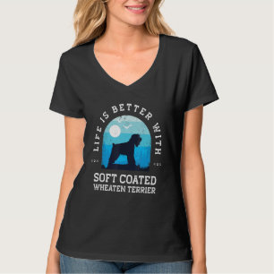 Leben besser Soft Coated Wheaten Terrier Vintage B T-Shirt
