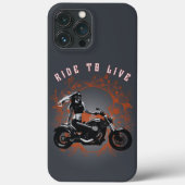Leben - Bikermädchen Case-Mate iPhone Hülle (Rückseite)