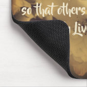 Leben blüht einfach inspirierende Worte Mousepad (Ecke)