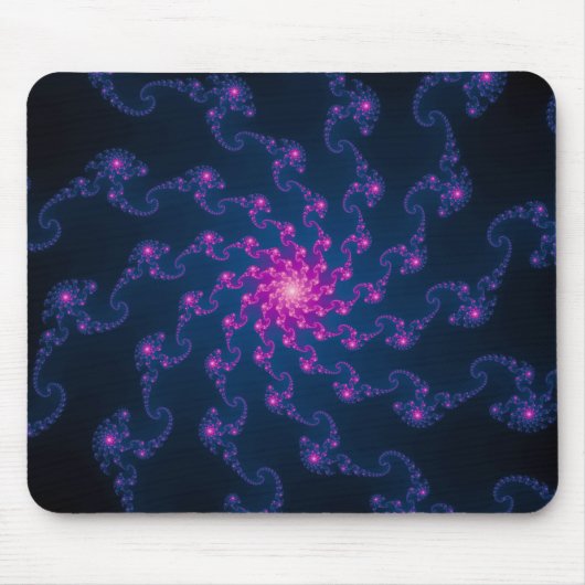 Leben-Blumen-Fraktal-Kunst Mousepad (Vorne)