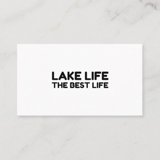 LEBEN DAS BESTE LEBEN VISITENKARTE (Vorderseite)