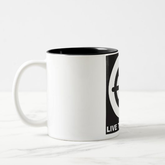 Leben das Dharma Zweifarbige Tasse (Links)