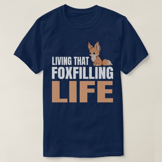 Leben, das Leben zu füttern Puff für einen Fennec T-Shirt (Design vorne)