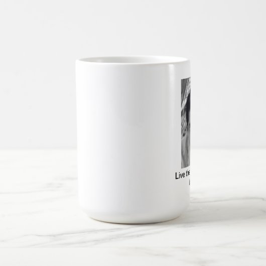 Leben das Lied in Ihrem Herzen! Schale mit Kaffeetasse (Mittel)