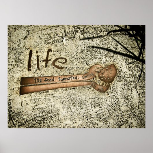 Leben: Das Saatgut des Gekümmert Posters Poster (Vorne)