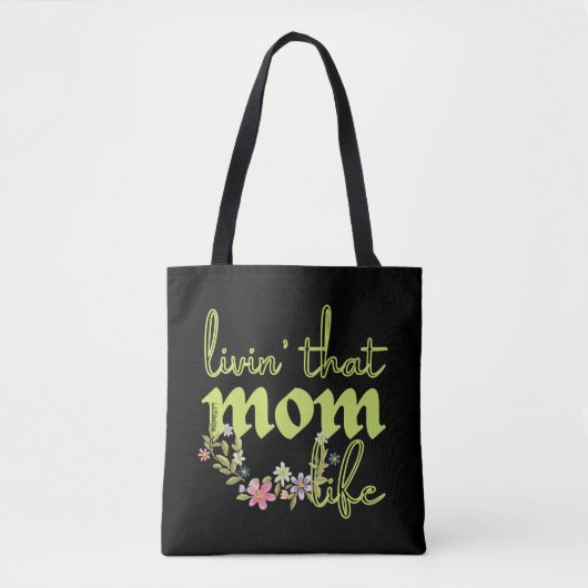 LEBEN' DASS MAMA LEBEN Mütter Tagesgeschenke Idee Tasche (Vorderseite)
