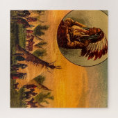 Leben der Amerikanische Ureinwohner Puzzle (Horizontal)