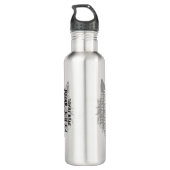 Leben der Händler | Weißer Wolf | Schwarzer Wolf Edelstahlflasche (Rückseite)