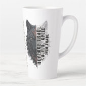 Leben der Händler | Weißer Wolf | Schwarzer Wolf Milchtasse (Rechts)