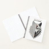 Leben der Händler | Weißer Wolf | Schwarzer Wolf Notizblock (Innenseite)