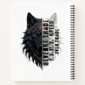 Leben der Händler | Weißer Wolf | Schwarzer Wolf Notizblock (Rückseite)