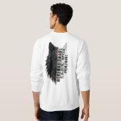 Leben der Händler | Weißer Wolf | Schwarzer Wolf Sweatshirt (Schwarz voll)