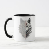 Leben der Händler | Weißer Wolf | Schwarzer Wolf Tasse (Links)