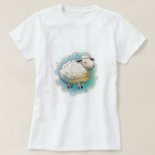 Leben der Schafe - eins T-Shirt (Design vorne)