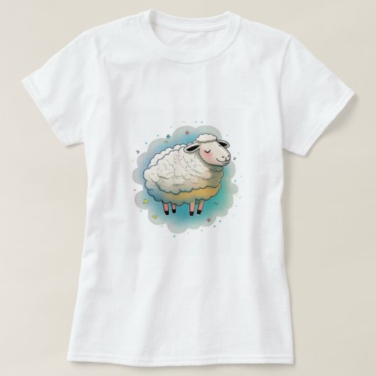 Leben der Schafe - eins T-Shirt (Design vorne)