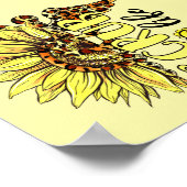 Leben der Scrub Life Krankenschwester Sonnenblumen Poster (Ecke)