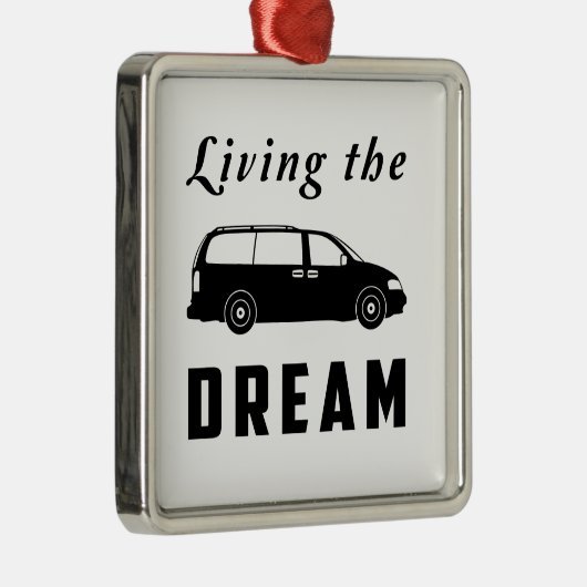 Leben der Traum Silbernes Ornament (Rechts)