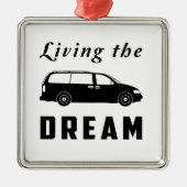 Leben der Traum Silbernes Ornament (Vorne)