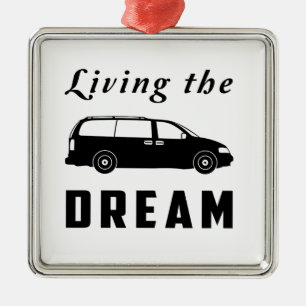 Leben der Traum Silbernes Ornament