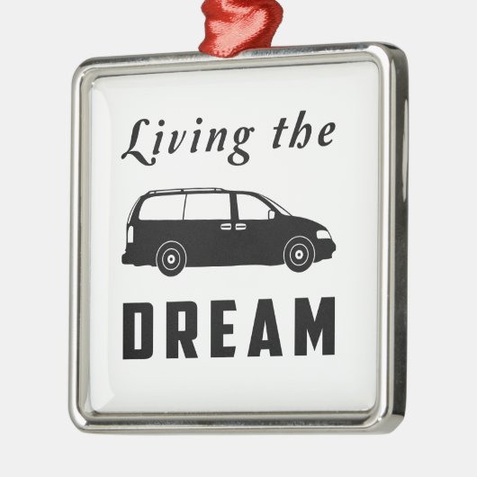 Leben der Traum Silbernes Ornament (Links)