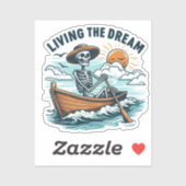 Leben der Traum - Skelett (2) Aufkleber (Blatt)