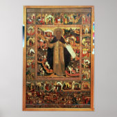 Leben des hl. Sergius von Radonesh, 1640er Poster (Vorne)