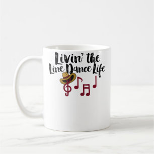 Leben des Line Dance Lebens Landline-Tanz Kaffeetasse