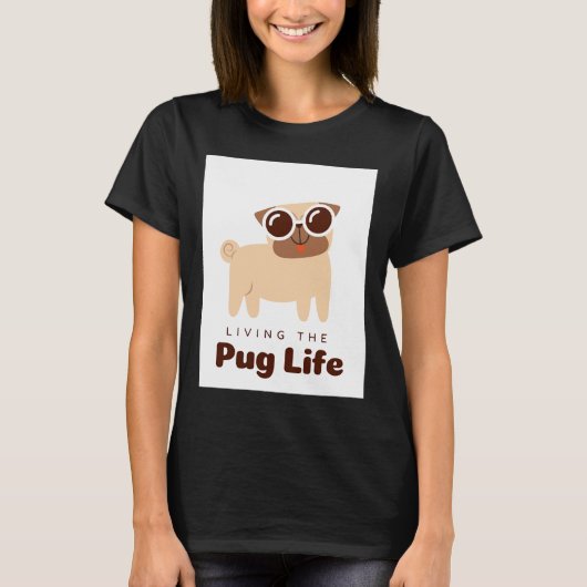 Leben des Mops Life Classic T - Shirt 764 (Vorderseite)