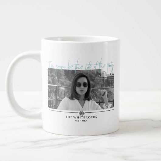 Leben des Party - Der weiße Lotus Jumbo-Tasse (Links)