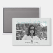 Leben des Party - Der weiße Lotus Magnet (Vorderseite/Rückseite)