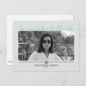 Leben des Party - Der weiße Lotus Postkarte (Vorne/Hinten)